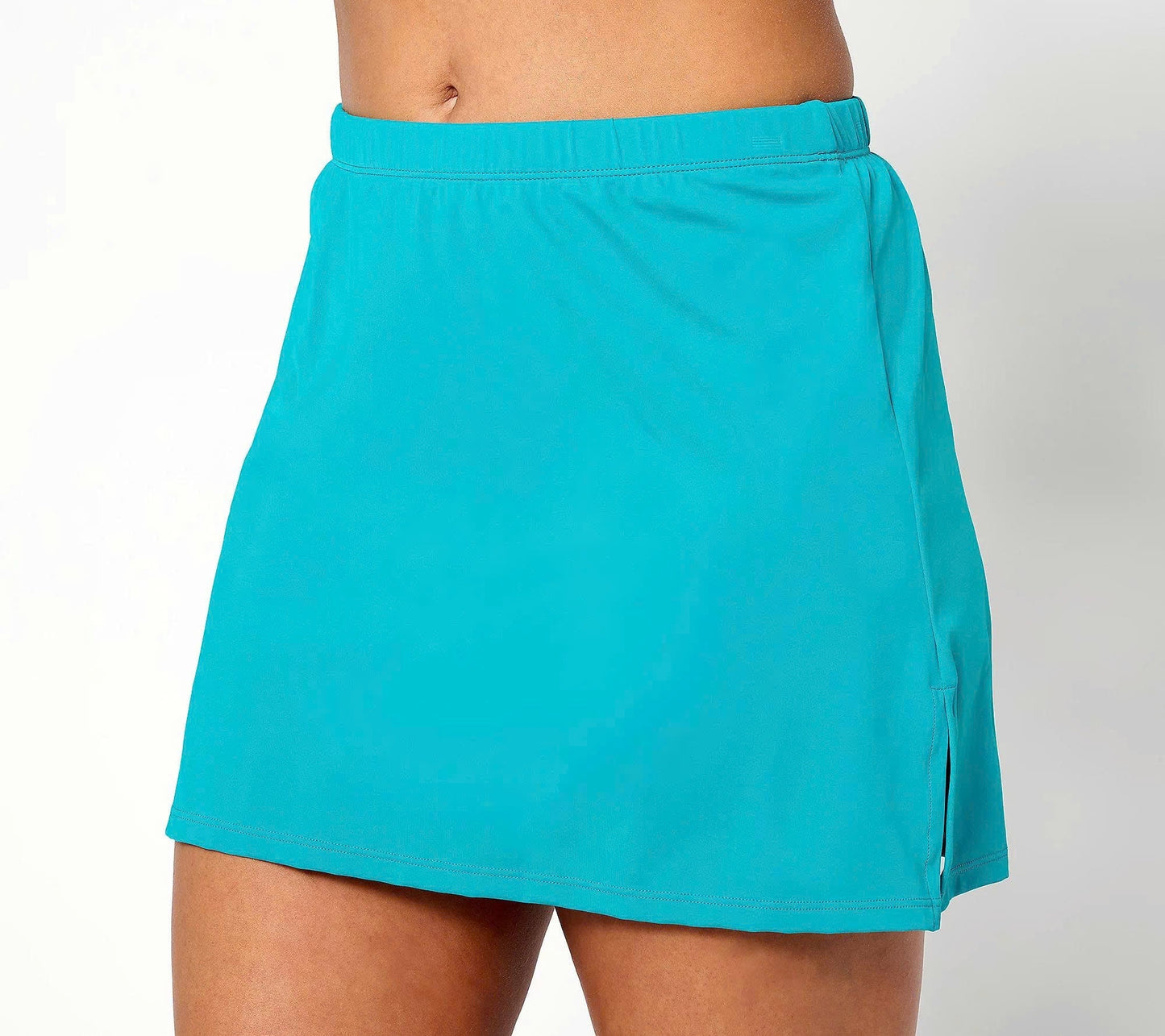 Swimsuits For All Blouson Tankini with Skirted Bottom
