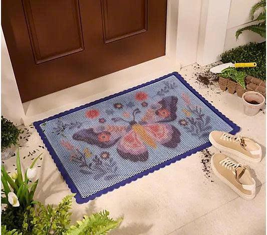 Bernini 2'x3' Aqua-Terra Indoor Outdoor Water & Dirt Trapping Mat